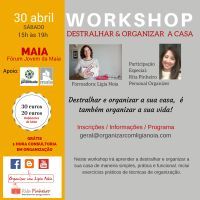 “DESTRALHAR & ORGANIZAR A CASA” no Fórum Jovem