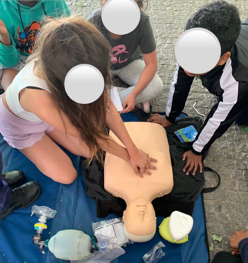 Bombeiros Voluntários de Pedrouços na EB da Giesta