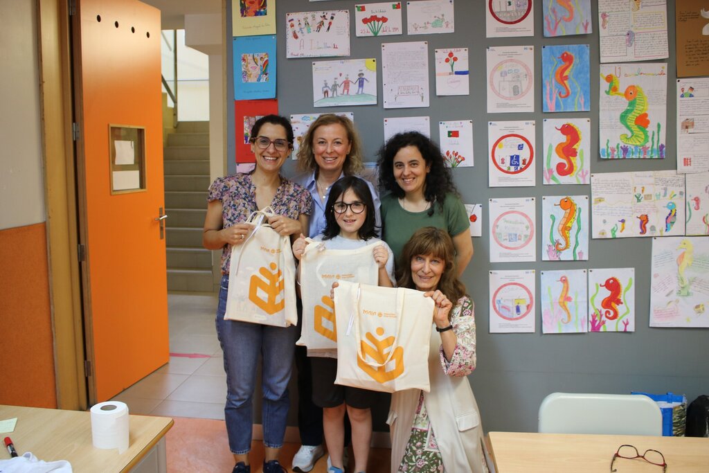 Nuno Cerqueira, Sofia Cerqueira e João Nascimento da EB da Gandra