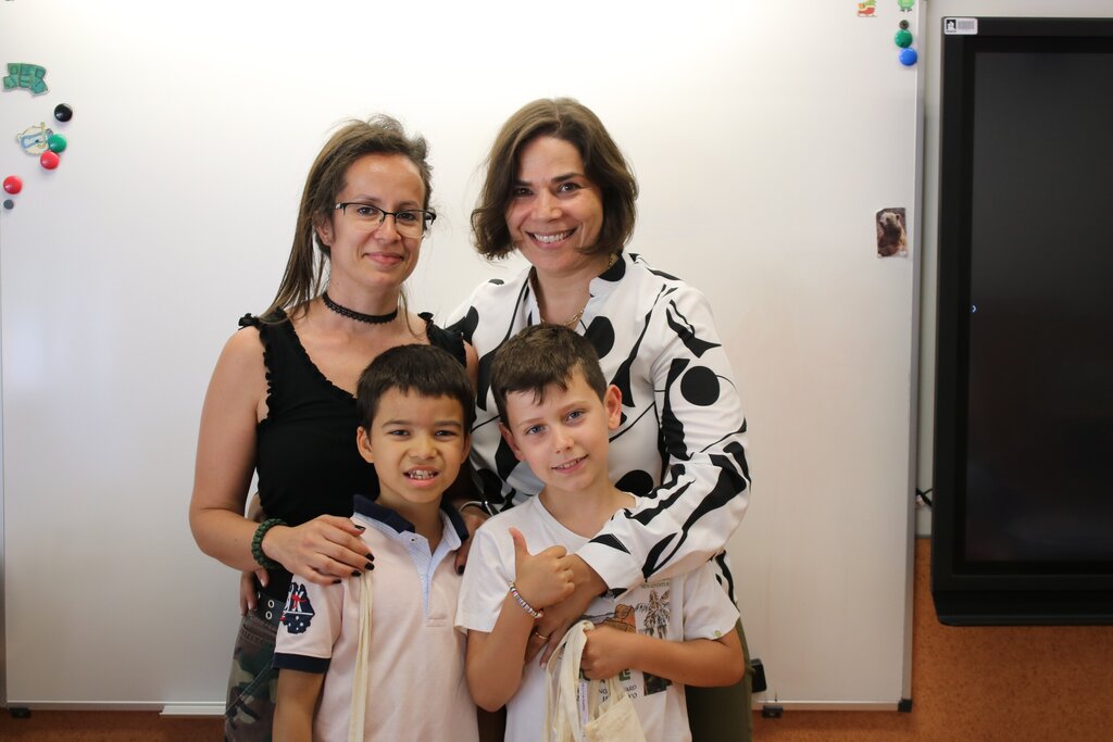 Vicente Silva e Dinis Oliveira da EB n.º 1 de Gueifães