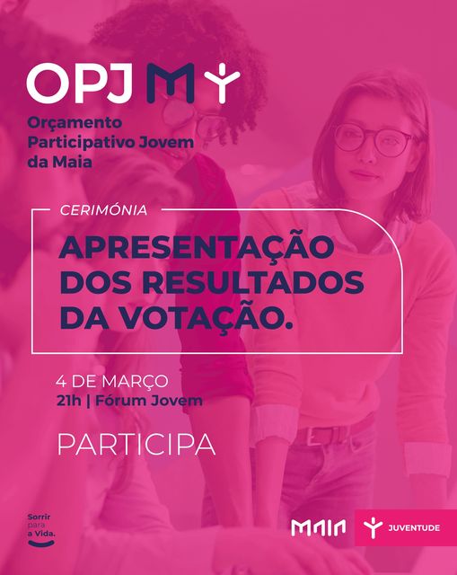 Apresentação dos resultados do Orçamento Participativo Jovem da Maia