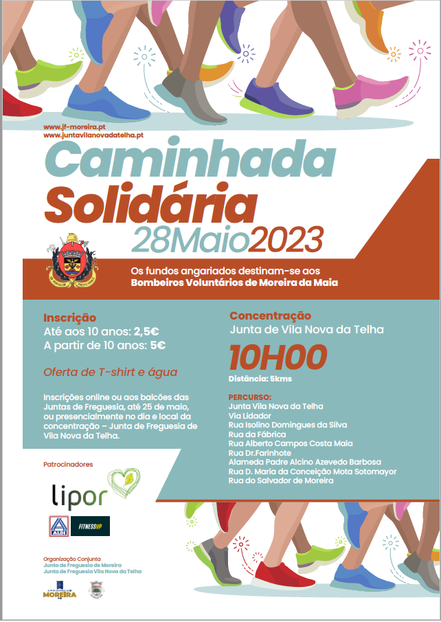 Juntas de Freguesia de Moreira e Vila Nova da Telha organizam Caminhada Solidária