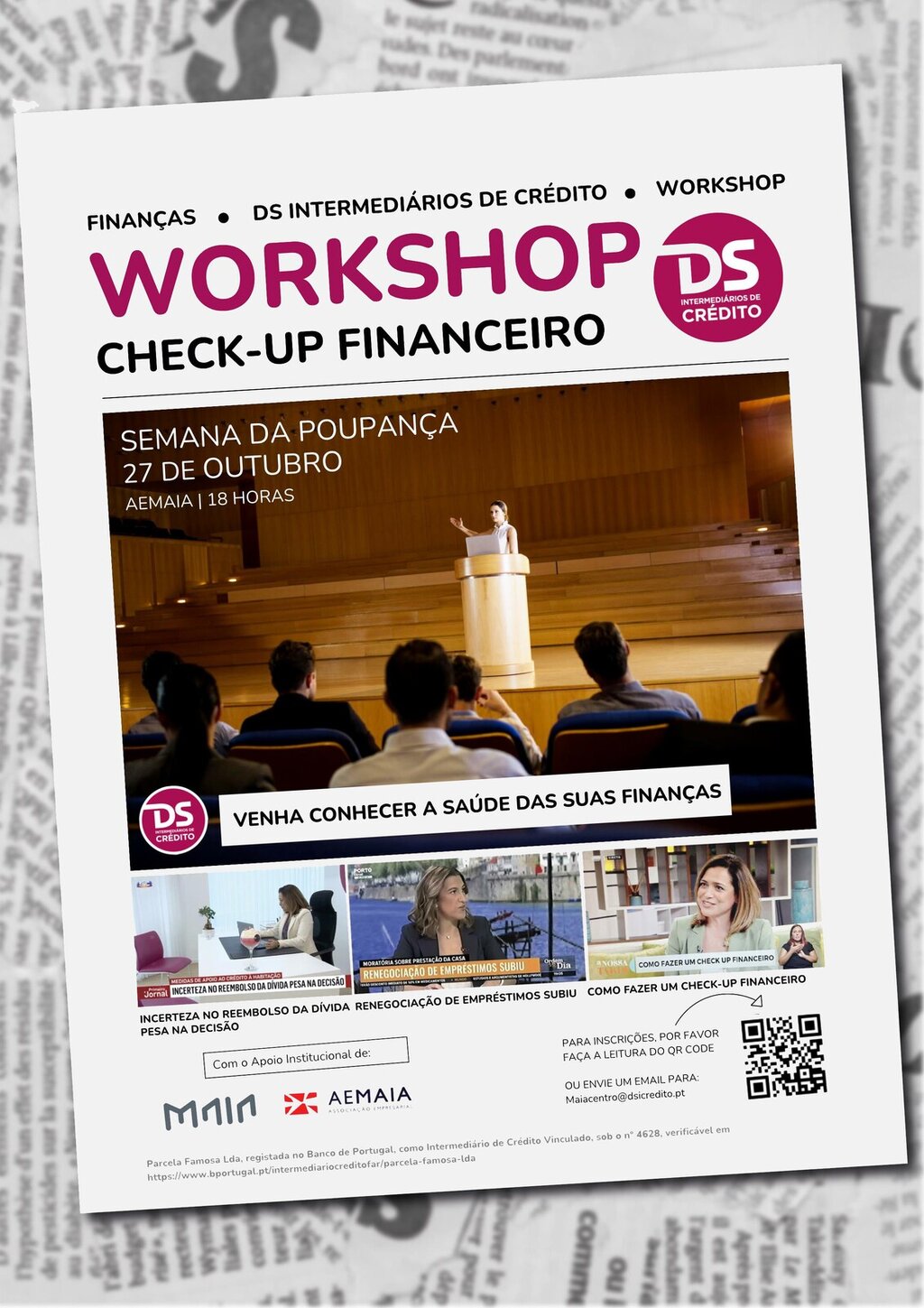 Um desafio para quem vive na Maia: “Venha Conhecer as Suas Finanças”