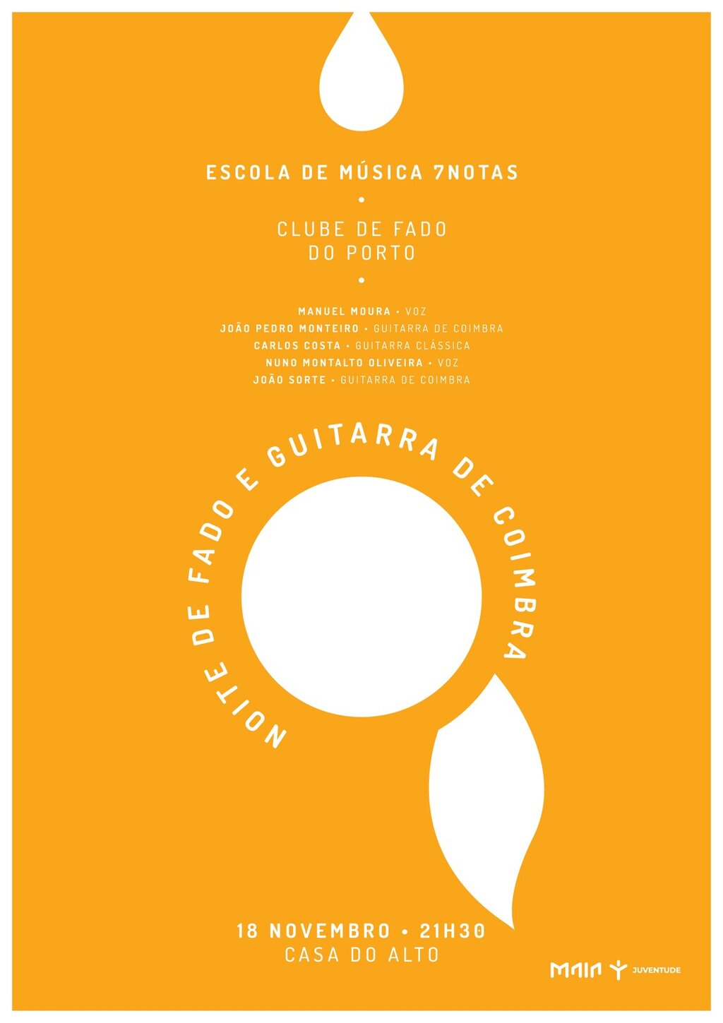 Noite de Fado e da Guitarra de Coimbra, na Casa do Alto