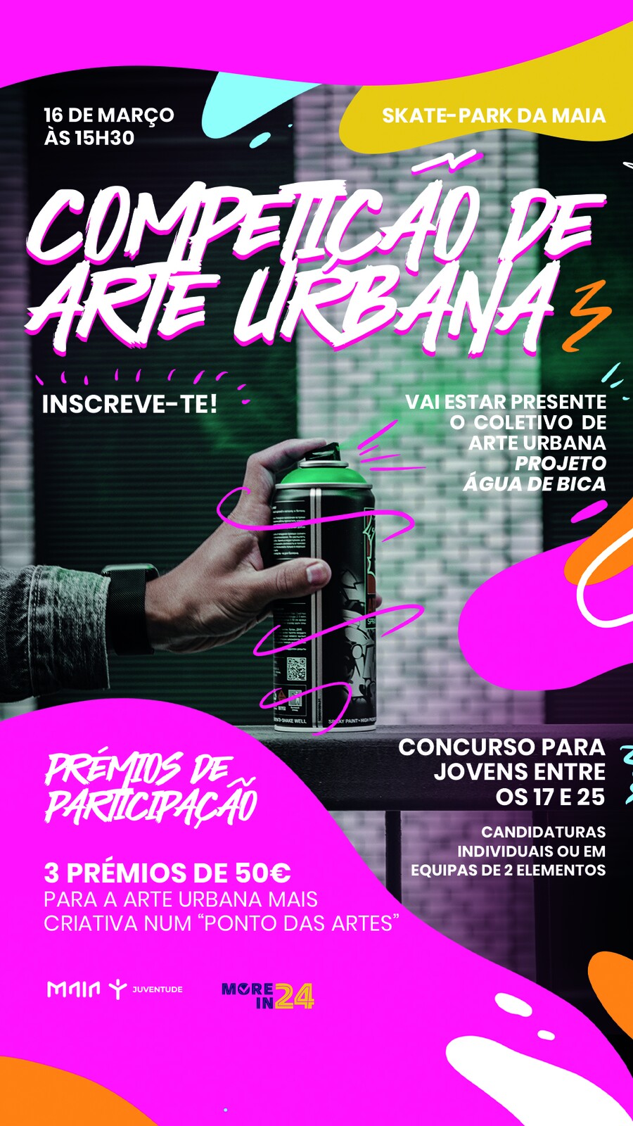 'More in 24' no Skate Parque - concurso de arte urbana