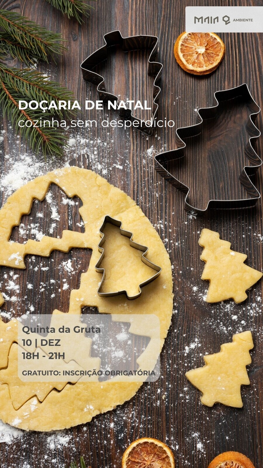 Atlier de Doçaria de Natal na Quinta da Gruta