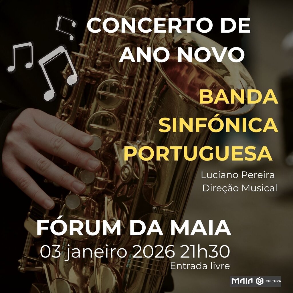 Concerto de Ano Novo 2026 no Fórum da Maia
