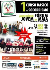  1º Curso Básico de Socorrismo no Fórum Jovem