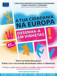 Concurso Europeu de Banda Desenhada "União Europeia e Cidadania" para Jovens >16 anos