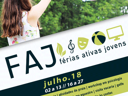 FAJ – FÉRIAS ATIVAS JOVENS VERÃO 2018 – Inscrições abertas