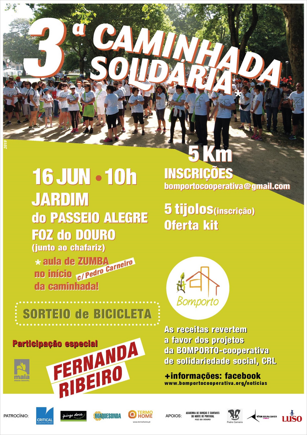 3ª. Caminhada Solidária da BOMPORTO