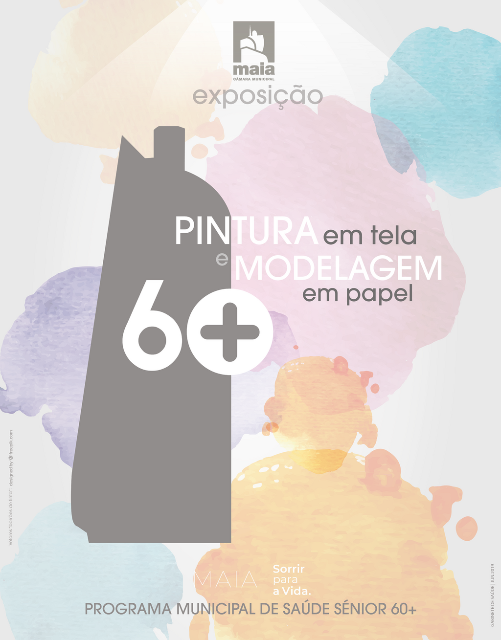 PMSS 60 + | “Exposição de Fotografia Família 60+”, “Pintura em Tela 60+” e “Modelagem em Papel 60+”