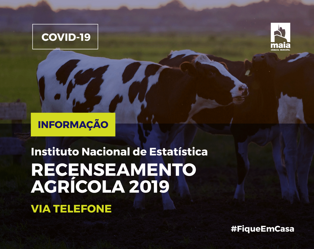 Covid-19: Informação sobre Recenseamento Agrícola