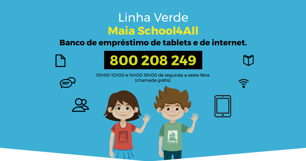 Covid-19: empréstimo de tablets tem linha verde 800208249