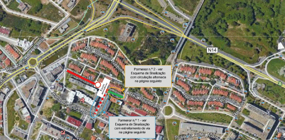 Intervenção na Rua António Sérgio e Avenida Novo Rumo