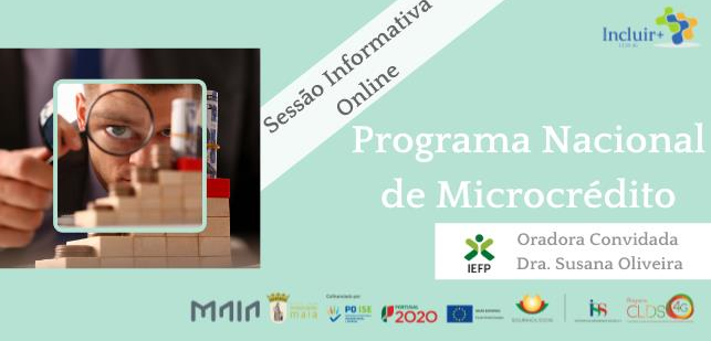 Sessão informativa sobre o “Programa Nacional de Microcrédito”