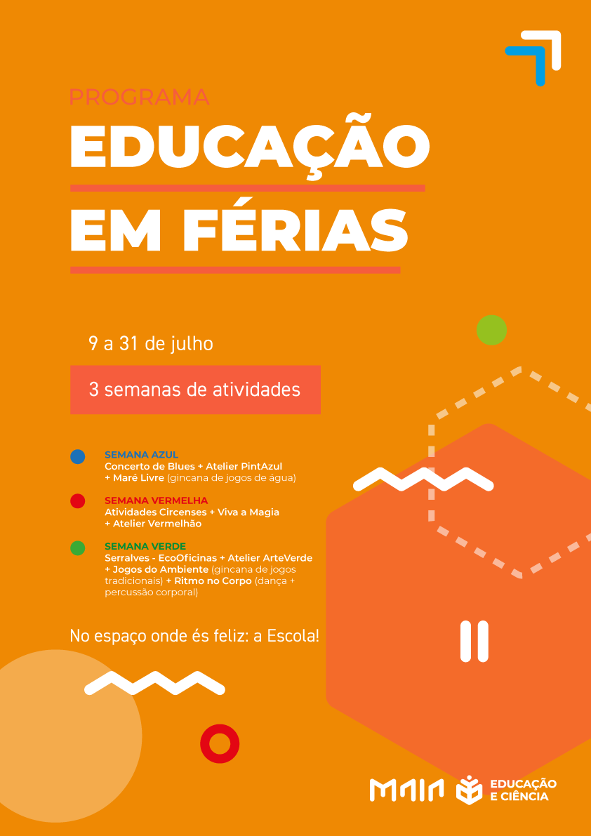 Educação em Férias | Julho 2021 - Programa de Atividades