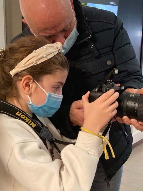 Fotógrafo maiato em aula AEC