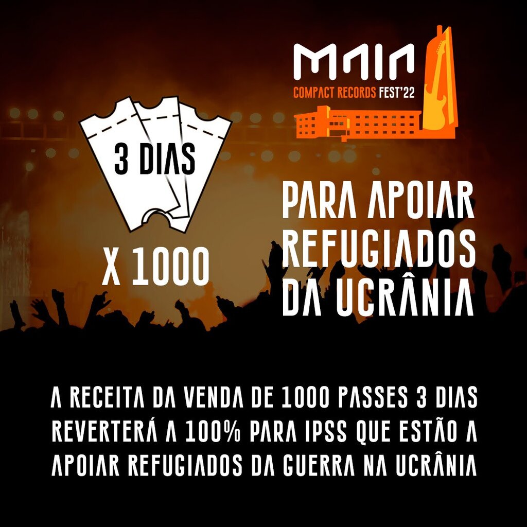 Município da Maia e Maia Compact Records Fest solidários com o povo ucraniano