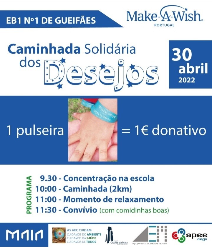 Caminhada solidária dos desejos