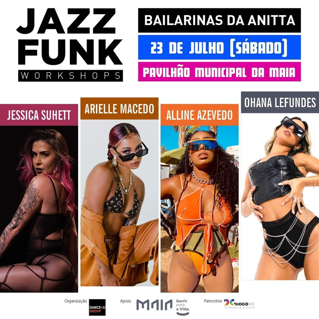 Workshops de Dança Jazz Funk