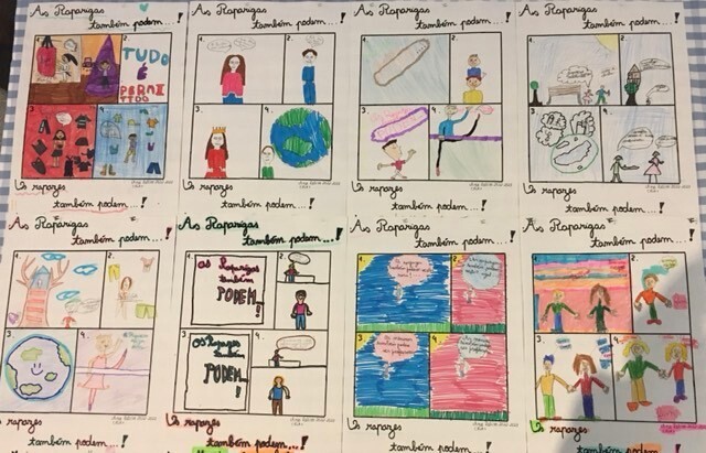 “As raparigas também podem…Os rapazes também podem!”