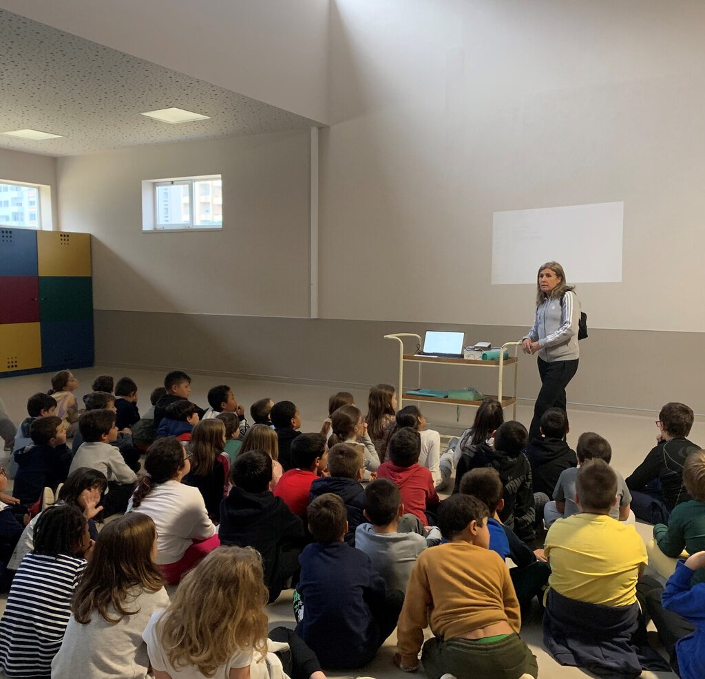 Fernanda Ribeiro dá aula sobre Cidadania Desportiva