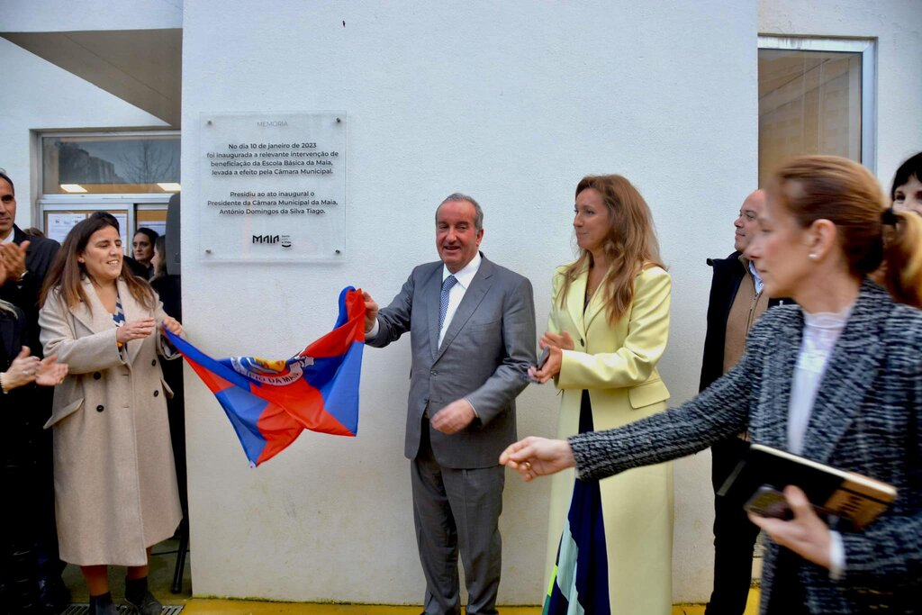 Inauguração das Obras de Beneficiação na Escola Básica da Maia 
