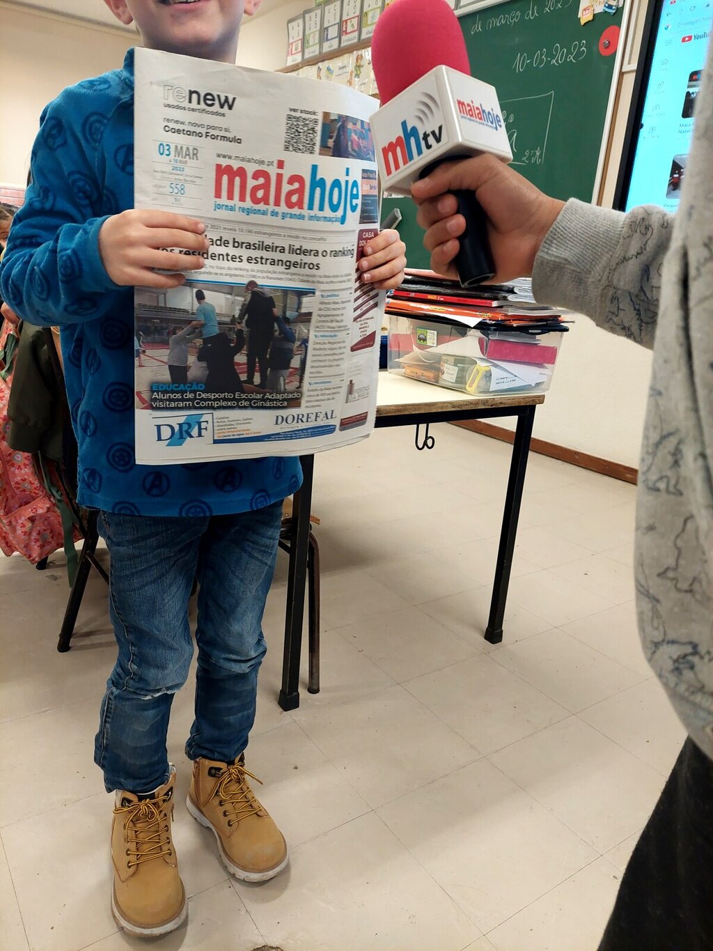 Jornal Maia Hoje visita as AEC na EB Cidade Jardim