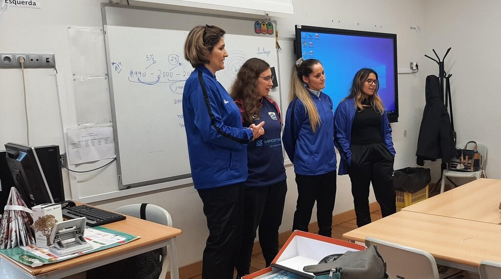 Inter Milheirós F.C. na aula de Cidadania Desportiva