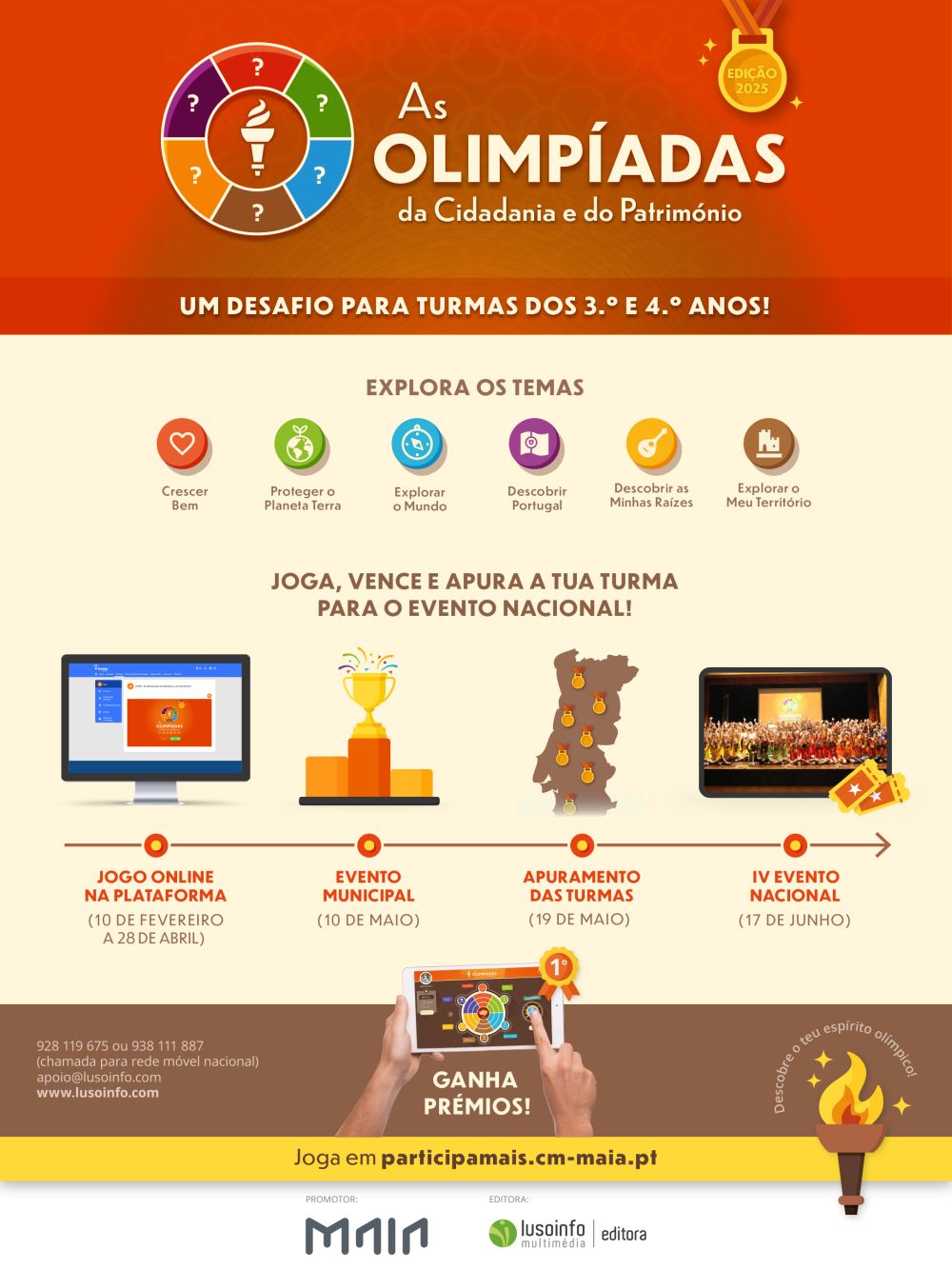 Concurso Municipal “As Olimpíadas da Cidadania e do Património”, Participa+