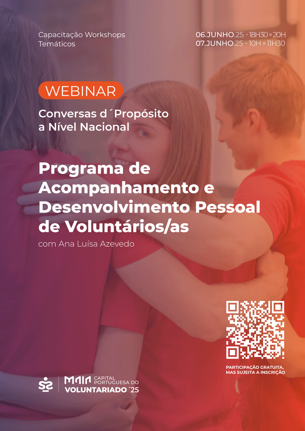Capital Portuguesa do Voluntariado 2025 promoveu o webinar “Conversas d’Propósito”