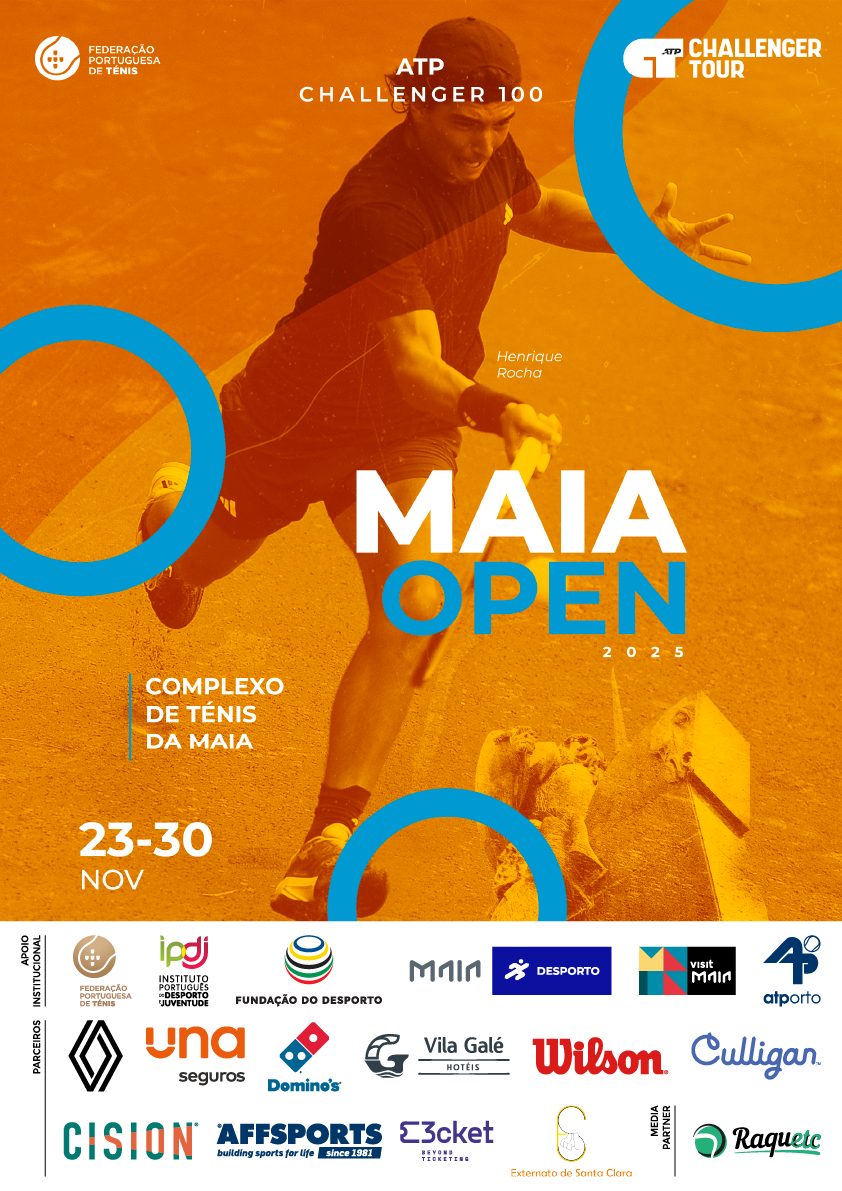 ATP Challenger 100 | 23 a 30 de novembro | Complexo  Municipal de Ténis da Maia