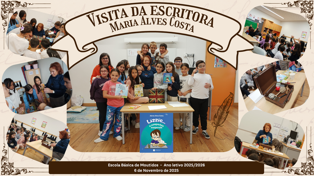 Escritora Maria Alves Costa visita a EB de Moutidos