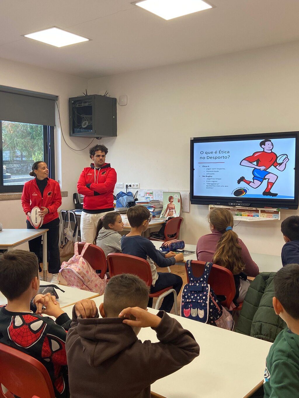 Rugby na EB de Porto Bom - Ética e Valores do Desporto