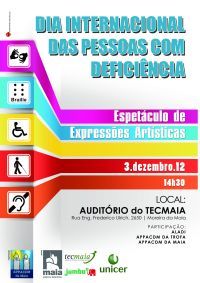 DIA INTERNACIONAL DAS PESSOAS COM DEFICIÊNCIA – 3 de dezembro