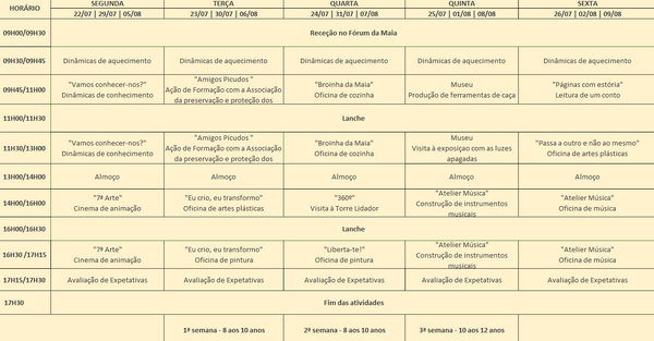 Imagem programa F&eacute;rias culturais ver&atilde;o